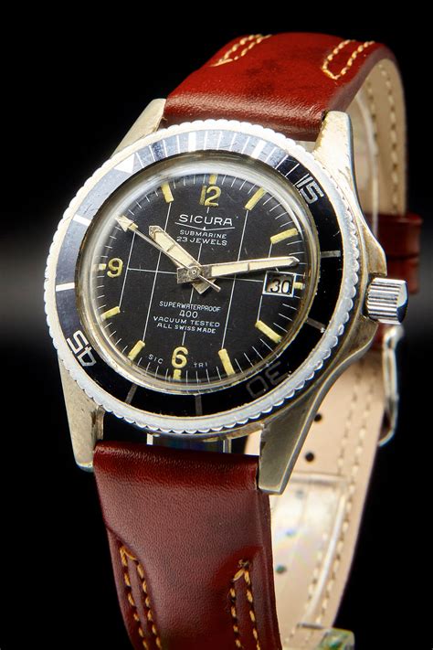 sicura breitling submariner|Just in: 1960s Sicura Submarine 400 .